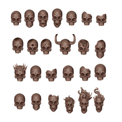 AK: Basing Bits - Skulls (72 Pieces) (AKBIT0009)