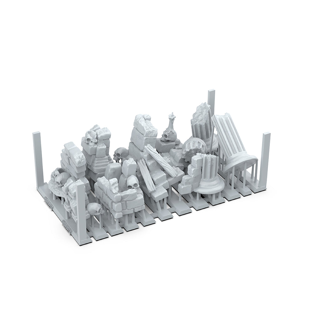 AK: Basing Bits - Village Ruins (12 Pieces) (AKBIT0012)