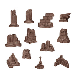 AK: Basing Bits - Village Ruins (12 Pieces) (AKBIT0012)