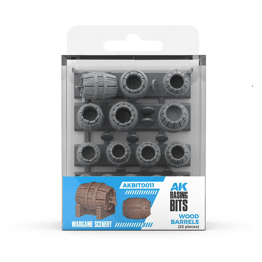 AK: Basing Bits - Wood Barrels (32 Pieces) (AKBIT0011)