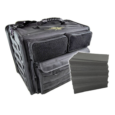 Battle Foam: P.A.C.K. 432 2.0 Molle Horizontal Pluck Foam Load Out - Black