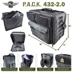 Battle Foam: P.A.C.K. 432 2.0 Molle Horizontal Pluck Foam Load Out - Black