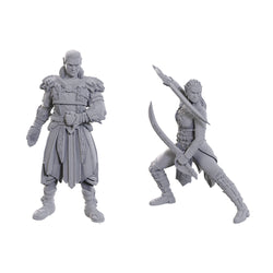 D&D Minis: Baldur's Gate 3 - Jaheira & Halsin (Unpainted / Special Edition)