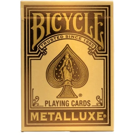 Bicycle Playing Cards: Metalluxe Holiday Gold