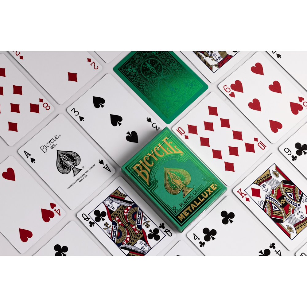 Bicycle Playing Cards: Metalluxe Holiday Green