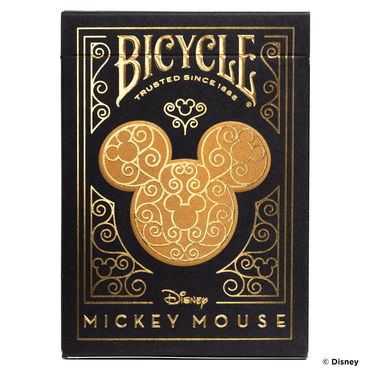 Bicycle Playing Cards: Mickey Mouse (Black & Gold)