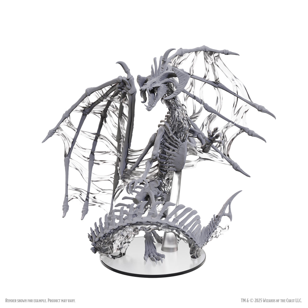 D&D Minis: Black Dracolich (Unpainted)