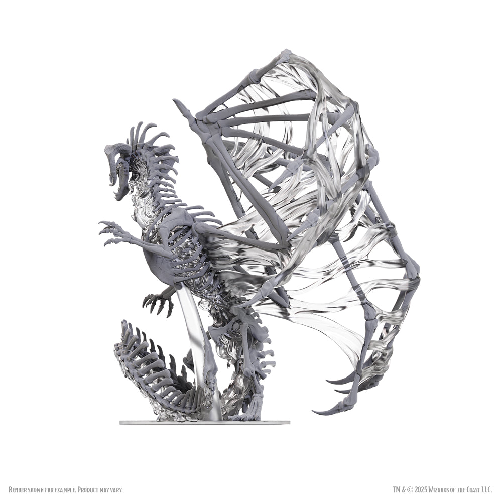 D&D Minis: Black Dracolich (Unpainted)