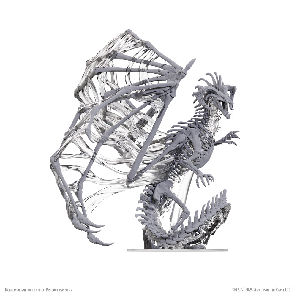 D&D Minis: Black Dracolich (Unpainted)