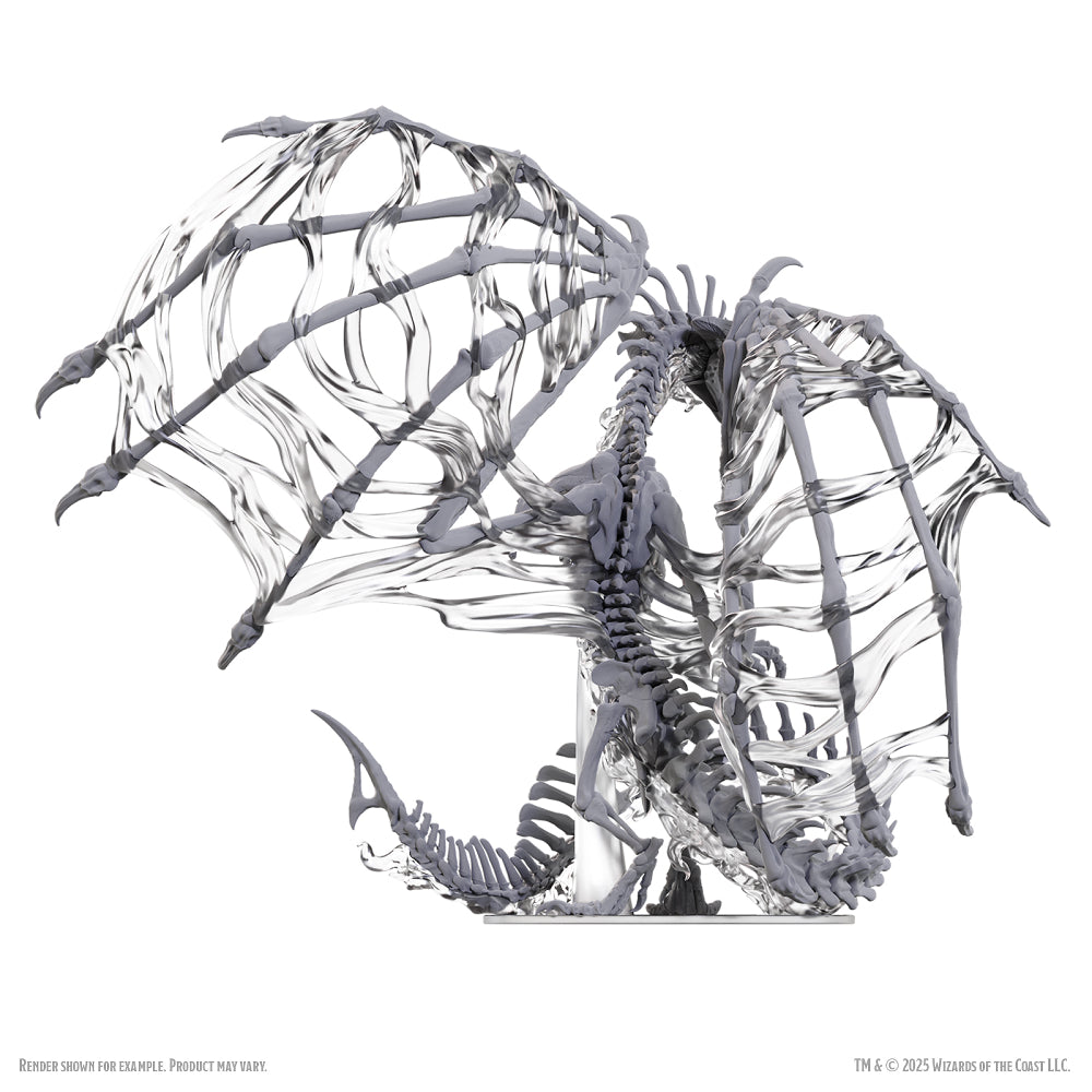 D&D Minis: Black Dracolich (Unpainted)