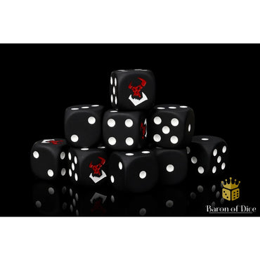 Baron Of Dice: Black Orcs Dice (Square / 25D6)