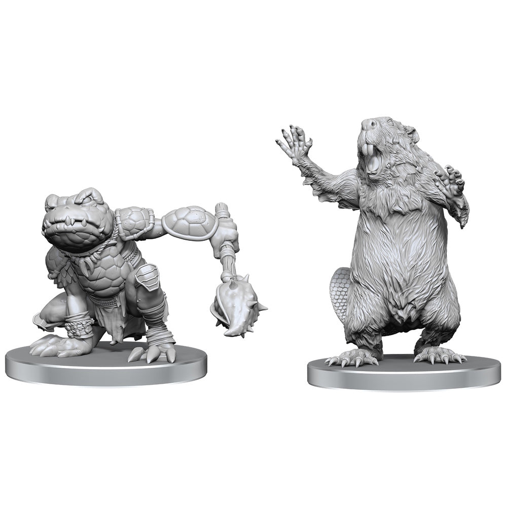 Pathfinder Minis: Boggard Scout & Castoroides (Unpainted / WV144)