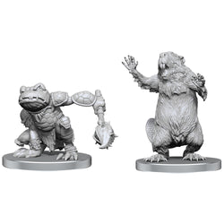 Pathfinder Minis: Boggard Scout & Castoroides (Unpainted / WV144)