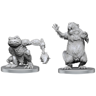 Pathfinder Minis: Boggard Scout & Castoroides (Unpainted / WV144)