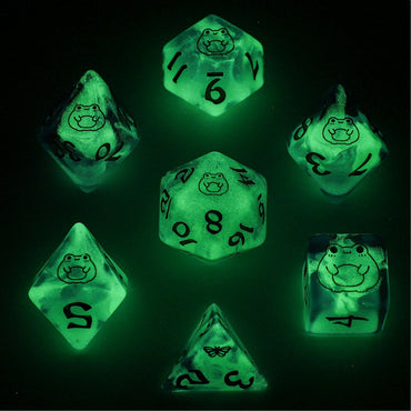RPG Dice: Bog Frog (Glow in the Dark) - Gold (HYMGHO)
