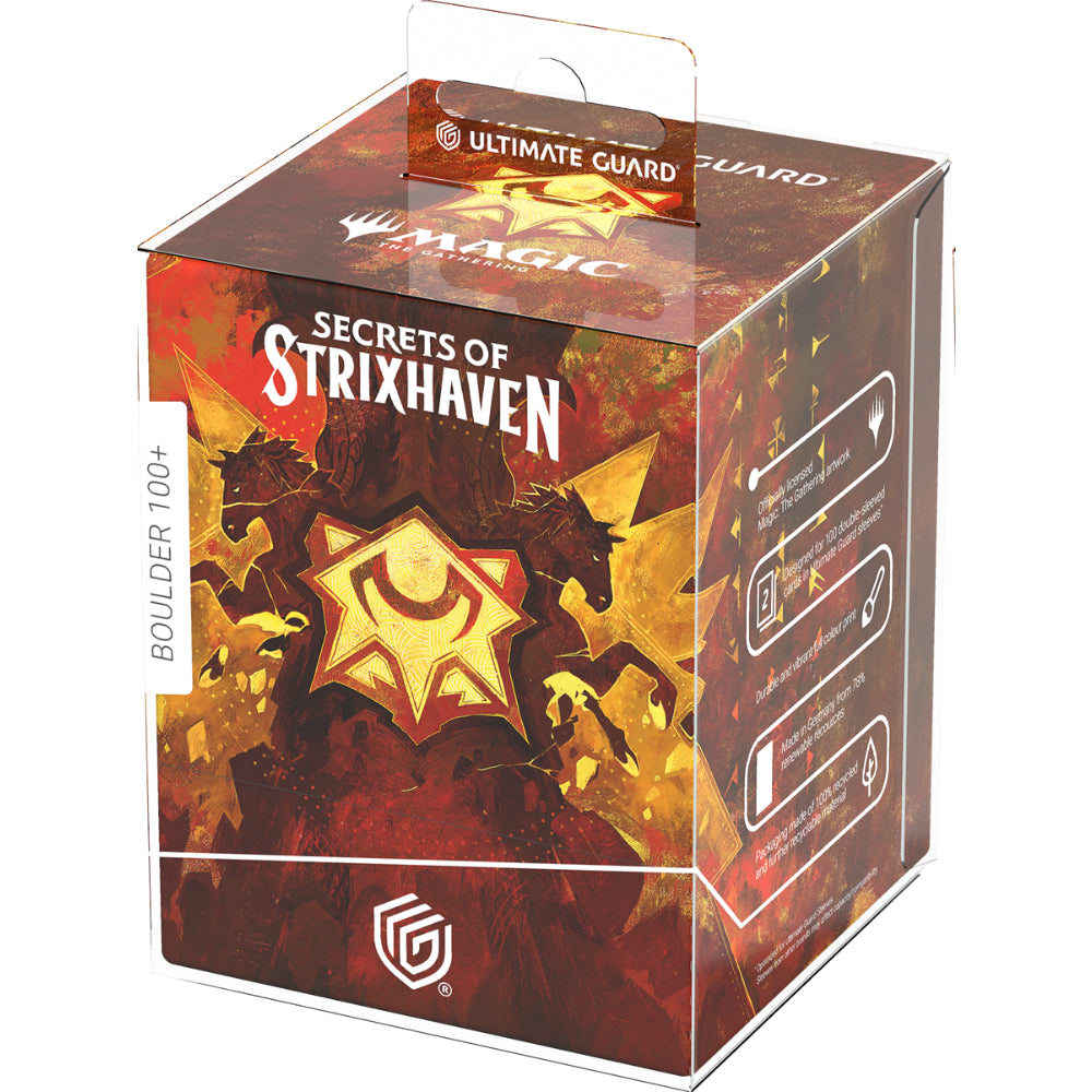 MTG Deck Box: Secrets of Strixhaven - Lorehold (Holds 100+)