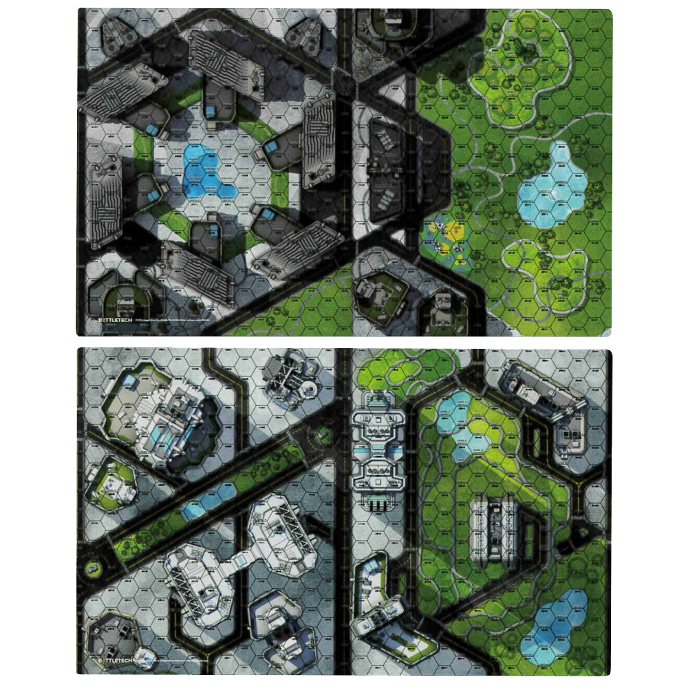 Battletech: Battle Mat - Central Park / Shopping District