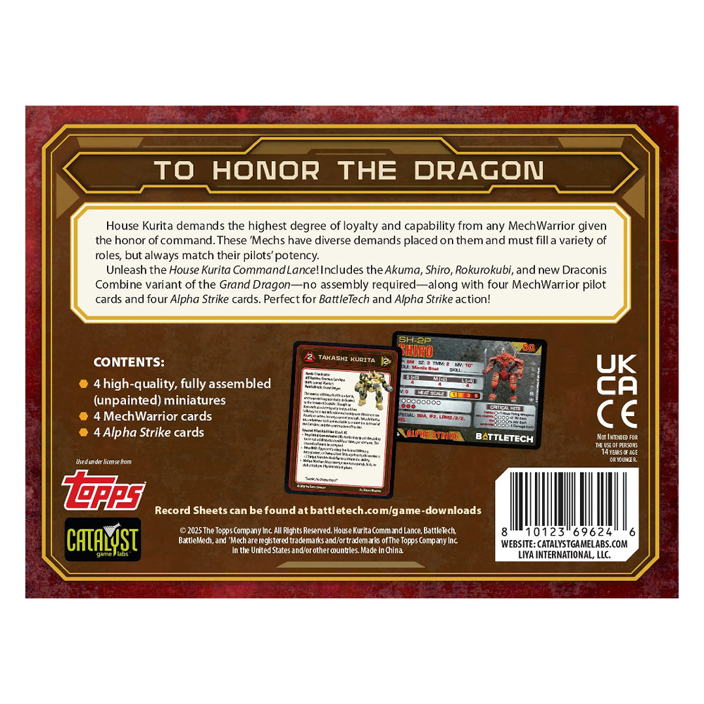 Battletech: House Kurita Command Lance