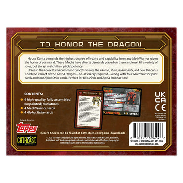 Battletech: House Kurita Command Lance