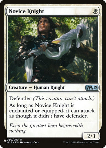 Novice Knight [The List]