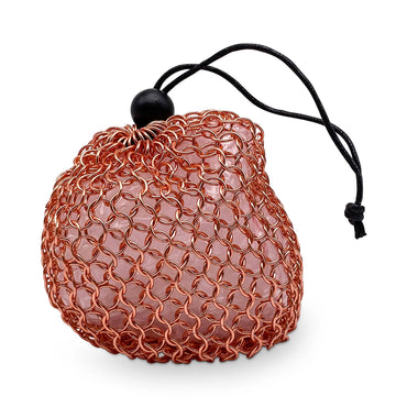 Stainless Steel Chainmail Dice Bag - Orange