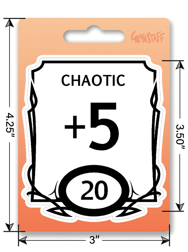 GlassStaff Stickers: Stat Block - Chaotic
