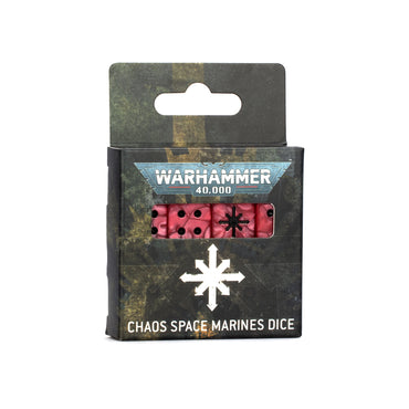 (PREORDER) Warhammer 40,000: Chaos Space Marines Dice Set