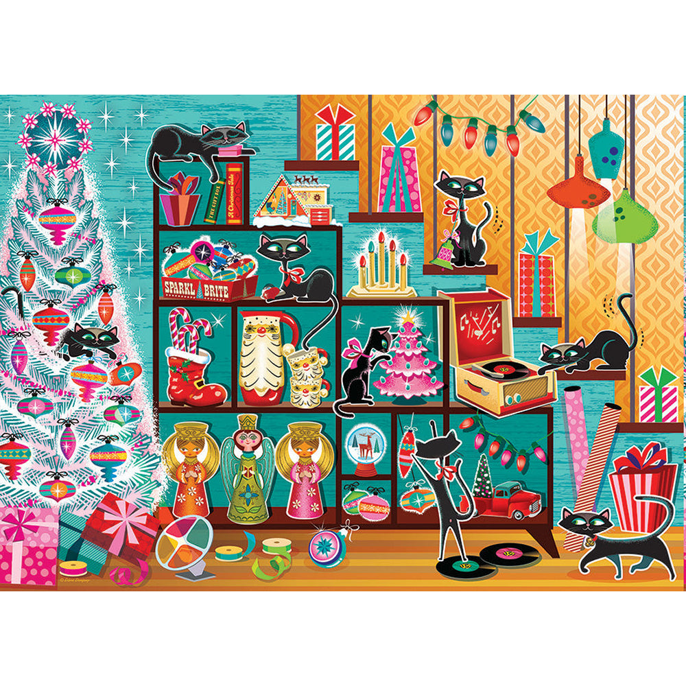Cobble Hill Puzzles (1000 Pieces): Christmas Cats