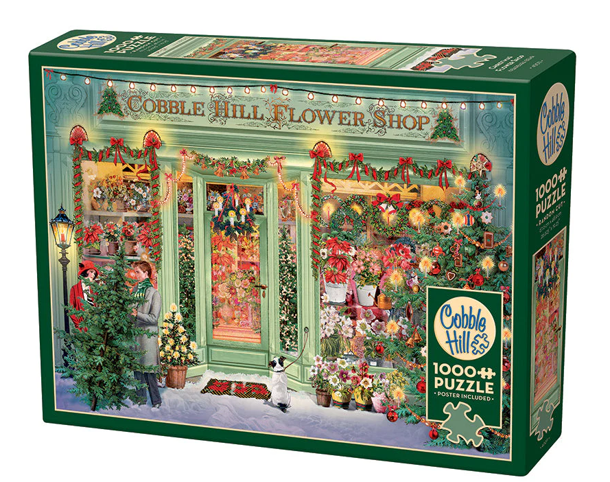 Cobble Hill Puzzles: 1000 Pieces: Christmas Flower Shop