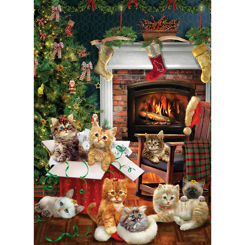 Cobble Hill Puzzles (1000 Pieces): Christmas Kittens