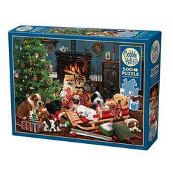 Cobble Hill Puzzles (500 Pieces): Christmas Puppies