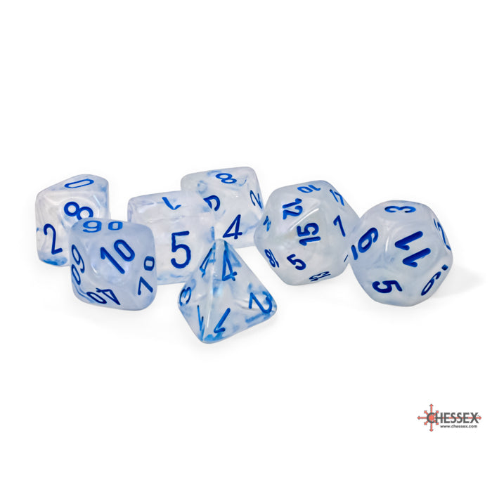 RPG Dice (Mega): Borealis Icicle/Light Blue Luminary (CHX22581)