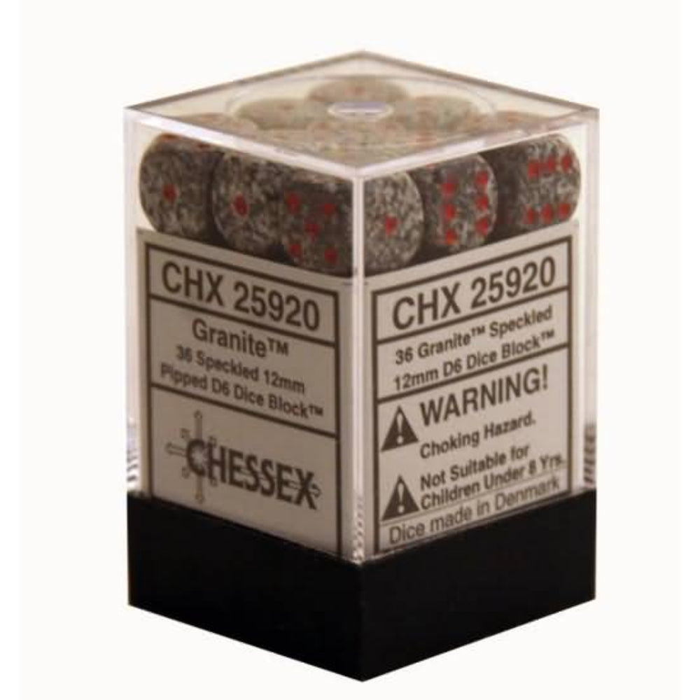 36d6 Set (12mm): Speckled Granite (CHX25920)