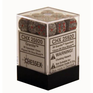 36d6 Set (12mm): Speckled Granite (CHX25920)