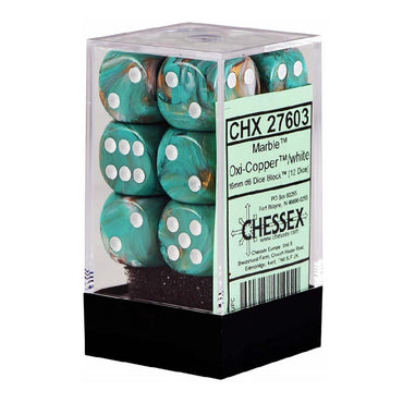 12D6 Set: Marble Oxi-Copper/White (CHX27603)
