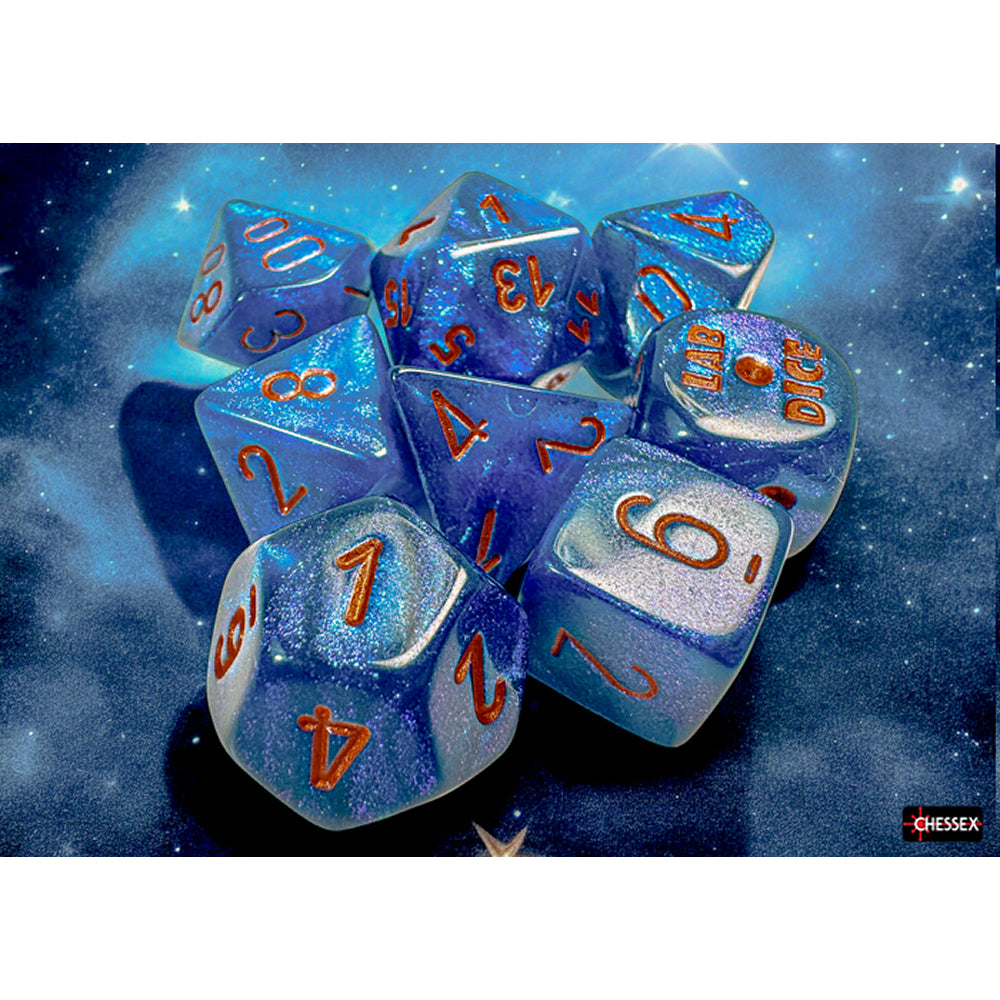 RPG Dice: Borealis Midnight/Copper (CHX30069)