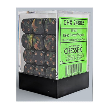 36D6 Set (12mm): Brush Forest/Gold (CHX24805)