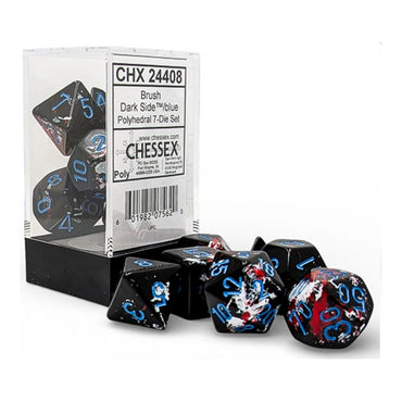 RPG Dice: Brush Dark Side/Blue (CHX24408)
