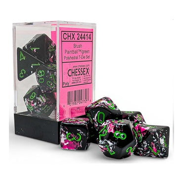 RPG Dice: Brush Paintball/Green (CHX24414)