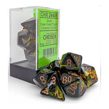 RPG Dice: Brush Forest/Gold (CHX24405)