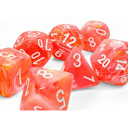 RPG Dice (Mega): Festive Dahlia/White Luminary (CHX22553)