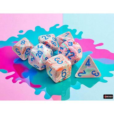 RPG Dice (Mega): Festive Pop Art/Blue (CHX22544)