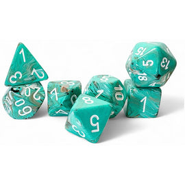 RPG Dice (Mega): Marble Oxi-Copper/White (CHX22403)