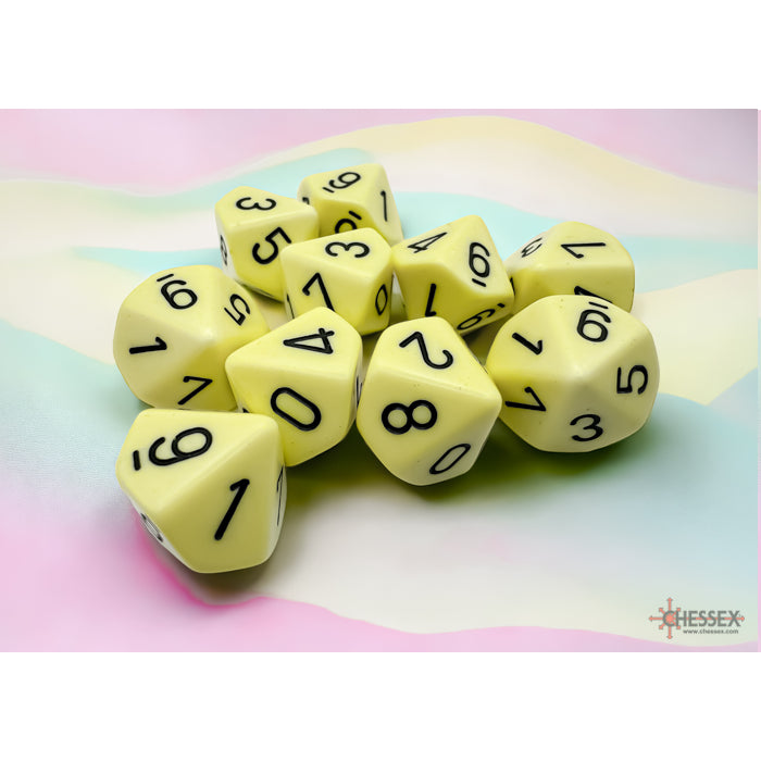 10D10 Set: Opaque Pastel - Yellow/Black (CHX25262)