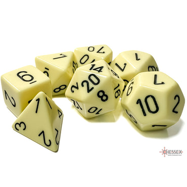 RPG Dice: Opaque Pastel Yellow/Black (CHX25462)