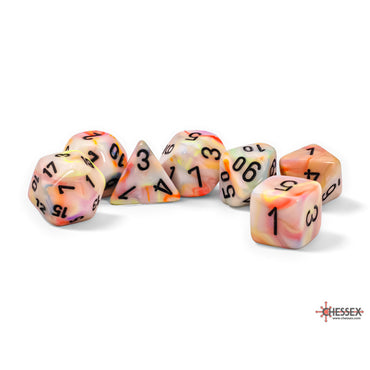 Plastic RPG Dice (Mega): Festive - Circus/Black UV (CHX 22442)