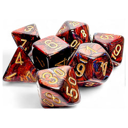 RPG Dice (Mega): Scarab Blue Blood/Gold (CHX22419)