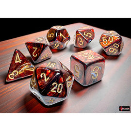 RPG Dice (Mega): Scarab Blue Blood/Gold (CHX22419)