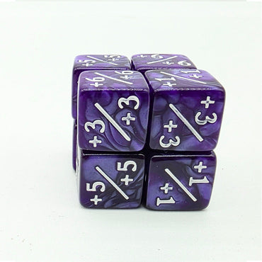 +1/+1 MTG Counters: Pearl Purple with Gold (Foam Brain)