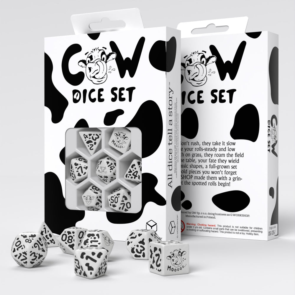RPG Dice: Cow Dice Set: MOOZilla